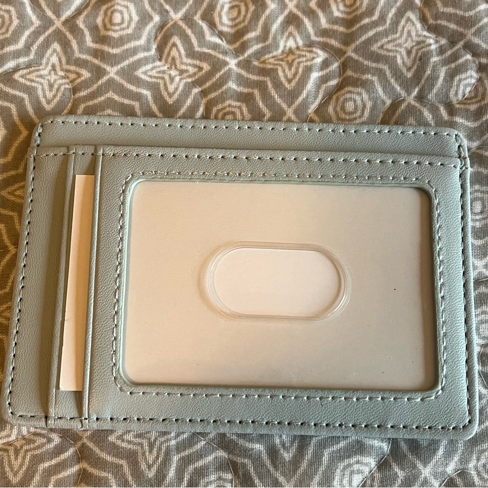 *FREE with bundle! Slim RFID Blocking Card Holder in Sky Blue